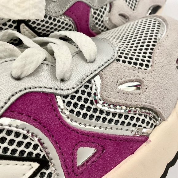 New W6YZ Sarah Mesh and Suede Women"s Lace-Up Sneakers Fits Size 7 - Picture 12 of 14